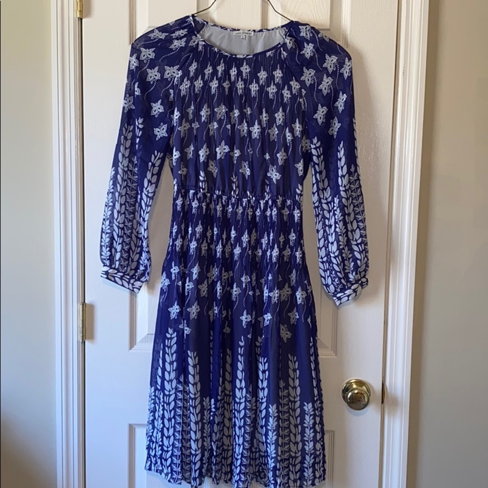 Breezy sheer Lined midi dress